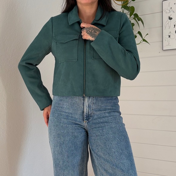 Lovers + friends Nanette faux suede crop jacket - Picture 4 of 9